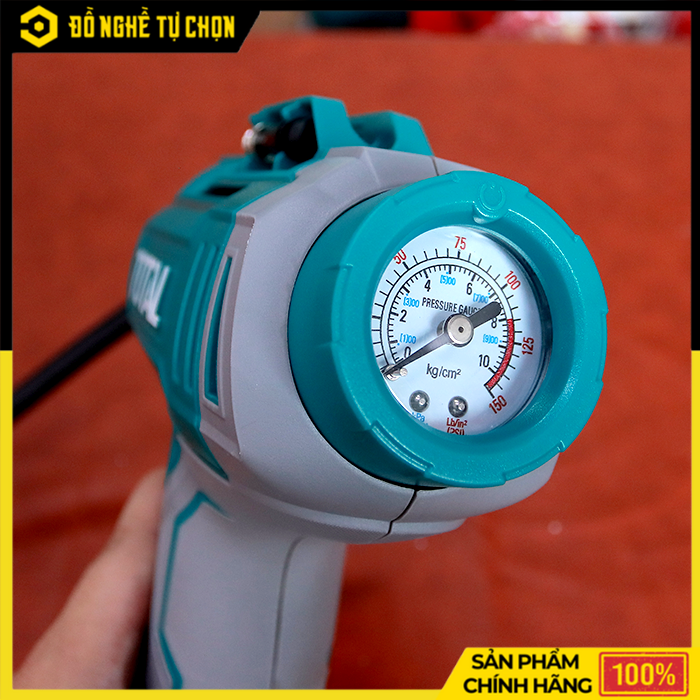 Máy Bơm Hơi Pin Total TACLI2018 (KHÔNG KÈM PIN - SẠC)  – 20V – Áp Suất 150PSI – Có Đèn LED – Hàng Chính Hãng Có VAT