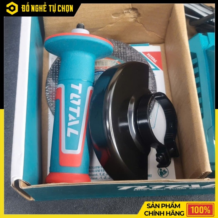 Máy mài góc không chổi than dùng pin 20V Total TAGLI261021 - Hàng Chính Hãng, Có VAT