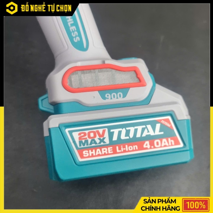 Máy mài góc không chổi than dùng pin 20V Total TAGLI261021 - Hàng Chính Hãng, Có VAT