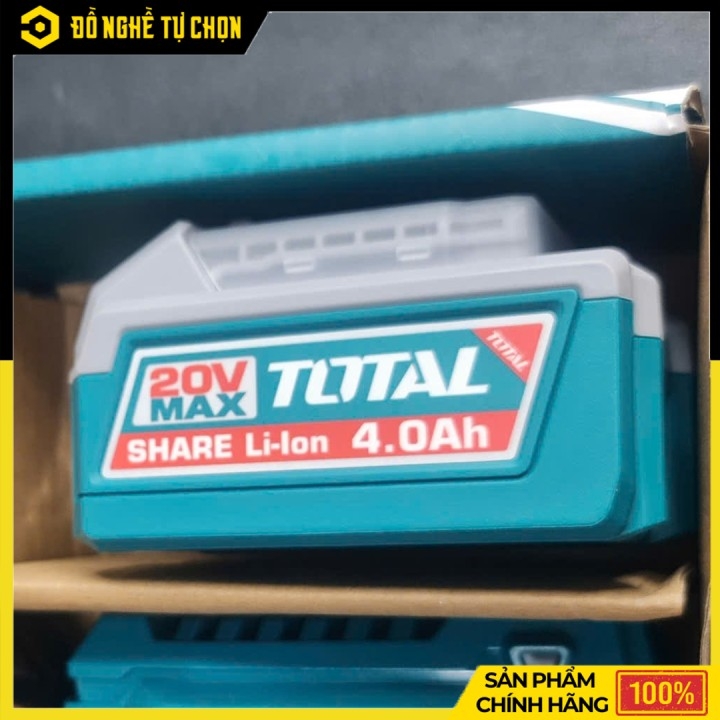 Máy mài góc không chổi than dùng pin 20V Total TAGLI261021 - Hàng Chính Hãng, Có VAT