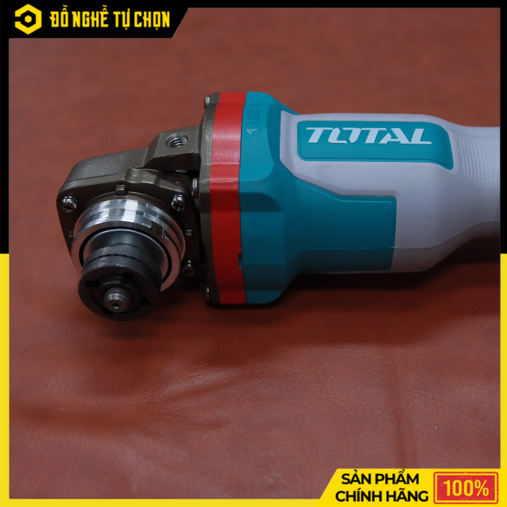 Máy Mài Góc Dùng Pin TOTAL TAGLI4128102 – 42V Không Dây – 2 Pin 2.5Ah + 1 Sạc – Công Suất 1280W – Chính Hãng Có VAT