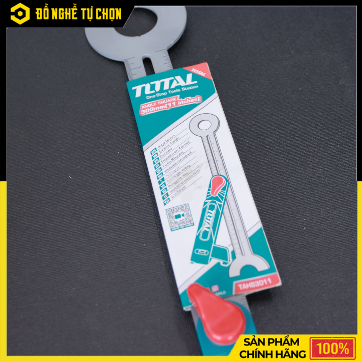 Thước Góc Vuông 300mm Total TAHS3011 – Có Mực Nước Thủy – Độ Chính Xác Cao – Hàng Chính Hãng Có VAT