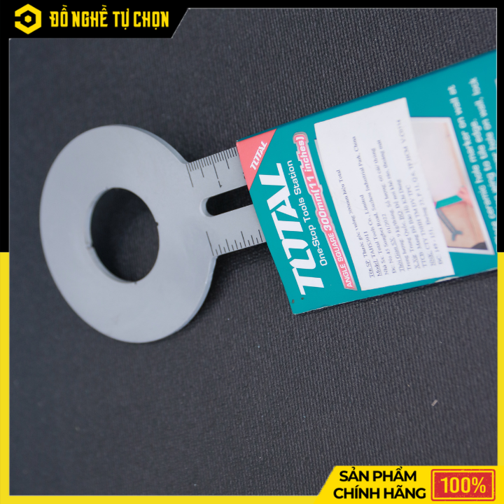 Thước Góc Vuông 300mm Total TAHS3011 – Có Mực Nước Thủy – Độ Chính Xác Cao – Hàng Chính Hãng Có VAT