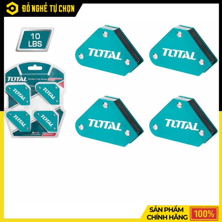 Bộ 4 Ke Nam Châm Hàn Mini Total TAMWH4001 – Giữ Góc 45°/90°/135° | Hàng Chính Hãng, Có VAT