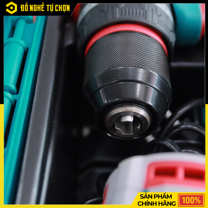 Bộ Combo Máy Khoan Búa & Máy Siết Vít Không Chổi Than Dùng Pin 20V Total TCKLI20277 – TIDLI206681 + TIRLI20281 – 2 Pin 2Ah & Sạc Nhanh – Hàng Chính Hãng Có VAT