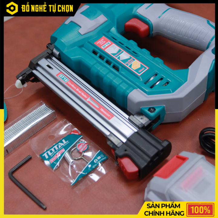 Máy Bắn Đinh Bê Tông TOTAL TCSTLI3808 – Dùng Pin 20V Lithium-ion – Không Chổi Than – Tốc Độ 2 Đinh/S – Hàng Chính Hãng Có VAT