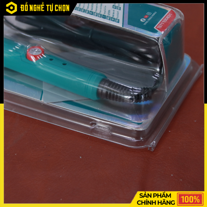 Mỏ Hàn Chì 100W Total TET1100831 – Làm Nóng Siêu Nhanh 20 Giây – Tay Cầm Cách Nhiệt – Hàng Chính Hãng Có VAT