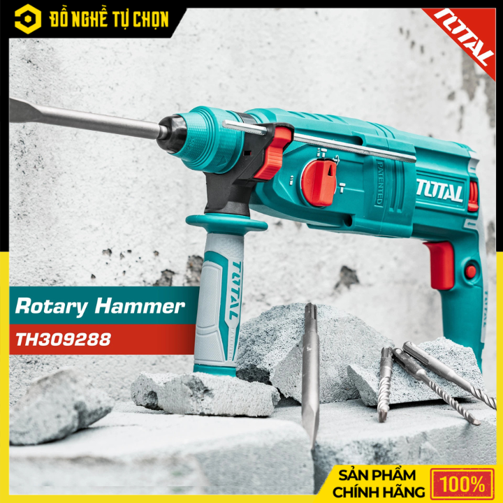 Máy Khoan Búa 950W Total TH309288 – SDS Plus, Lực Đập 2.5J | Hàng Chính Hãng, Có VAT
