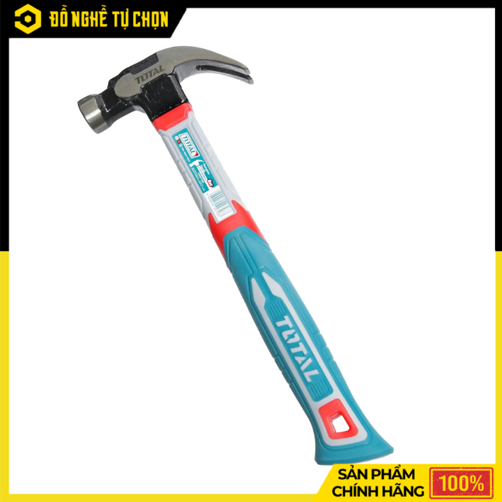Búa Nhổ Đinh 8oz Total THCH61008 – Nhỏ Gọn, Cán Sợi Thủy Tinh | Hàng Chính Hãng, Có VAT