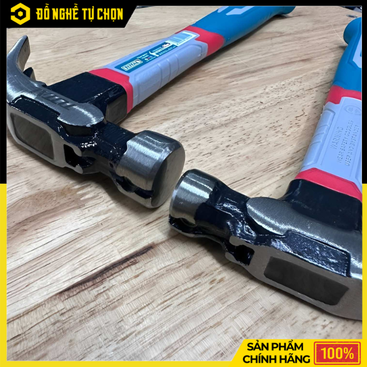 Búa Nhổ Đinh 8oz Total THCH61008 – Nhỏ Gọn, Cán Sợi Thủy Tinh | Hàng Chính Hãng, Có VAT