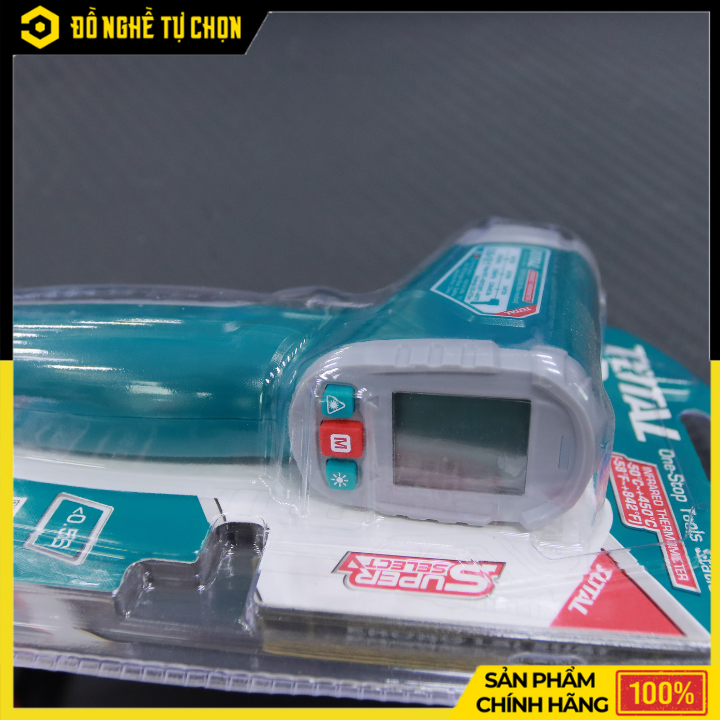 Nhiệt Kế Hồng Ngoại Total THIT0155028 – Đo Nhiệt Độ -50°C~450°C – Phản Ứng Nhanh <0.5S – Tỷ Lệ D:S=12:1 – Hàng Chính Hãng Có VAT
