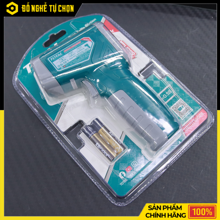 Nhiệt Kế Hồng Ngoại Total THIT0155028 – Đo Nhiệt Độ -50°C~450°C – Phản Ứng Nhanh <0.5S – Tỷ Lệ D:S=12:1 – Hàng Chính Hãng Có VAT