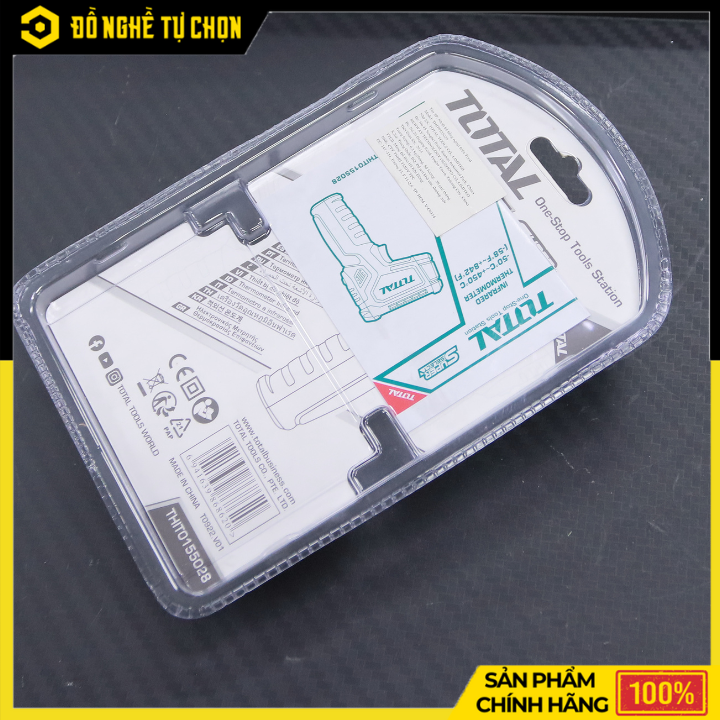 Nhiệt Kế Hồng Ngoại Total THIT0155028 – Đo Nhiệt Độ -50°C~450°C – Phản Ứng Nhanh <0.5S – Tỷ Lệ D:S=12:1 – Hàng Chính Hãng Có VAT