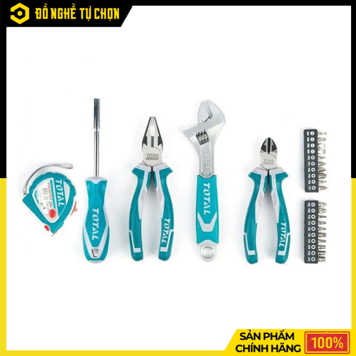 Bộ Đồ Nghề 25 Chi Tiết Total THKTHP90256 – Đầy Đủ Dụng Cụ, Gọn Gàng Tiện Lợi, Hỗ Trợ Sửa Chữa Hiệu Quả | Hàng Chính Hãng, Có VAT