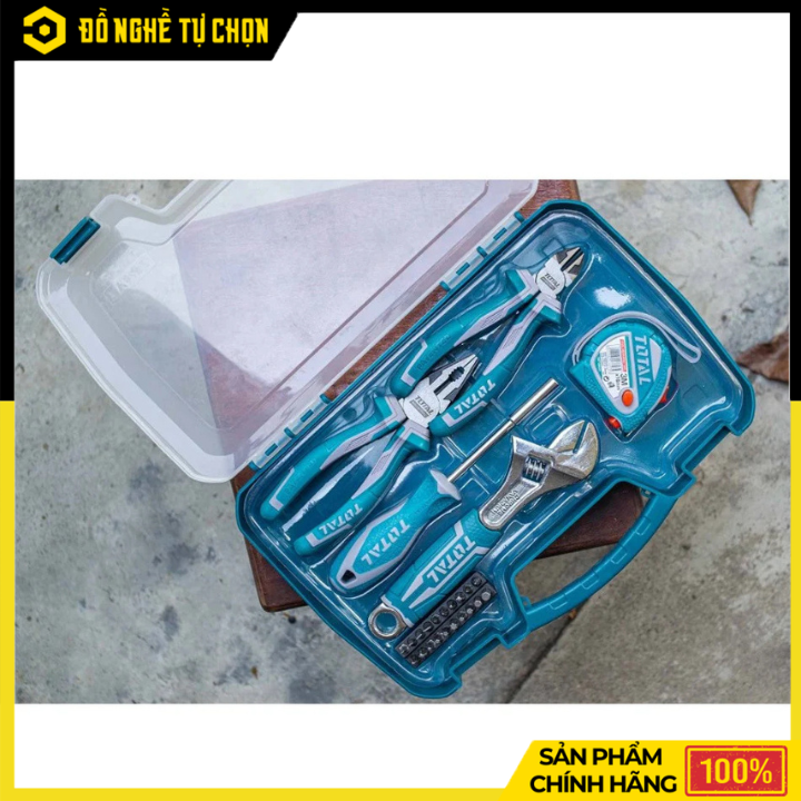 Bộ Đồ Nghề 25 Chi Tiết Total THKTHP90256 – Đầy Đủ Dụng Cụ, Gọn Gàng Tiện Lợi, Hỗ Trợ Sửa Chữa Hiệu Quả | Hàng Chính Hãng, Có VAT
