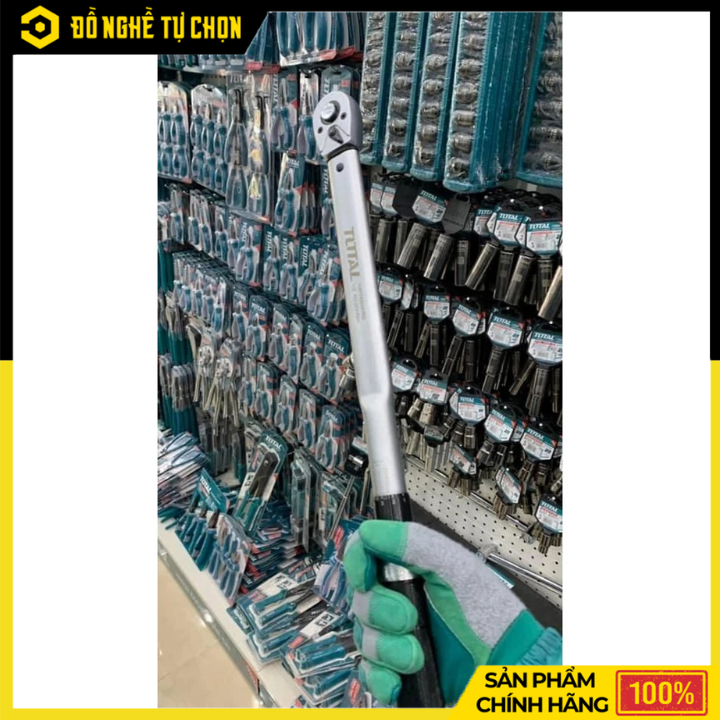 Cần Siết Lực 1/2 Inch Total THPTW200N2 Dải Lực 40-200Nm Chính Xác Cao – Hàng Chính Hãng, Có VAT