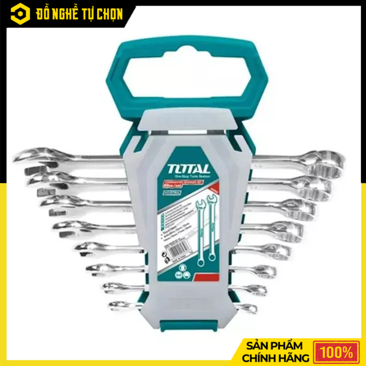 Bộ Cờ Lê Vòng Miệng 8 Chi Tiết Total THT102286-I (6–19mm) – Đầy Đủ Size Thông Dụng, Bền Bỉ, Dễ Sử Dụng | Hàng Chính Hãng, Có VAT