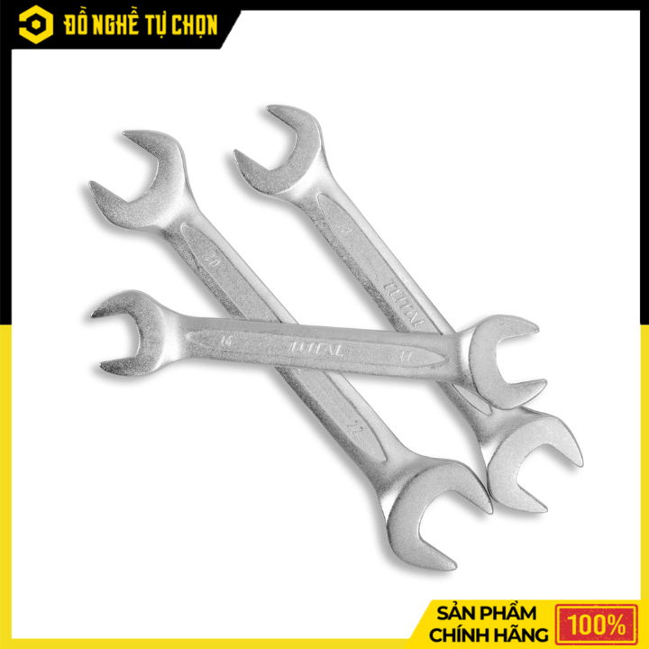 Bộ Cờ Lê 2 Đầu Miệng 8 Chi Tiết Total THT102386 (6–22mm) – Đầy Đủ Kích Thước, Chắc Chắn, Dễ Sử Dụng | Hàng Chính Hãng, Có VAT