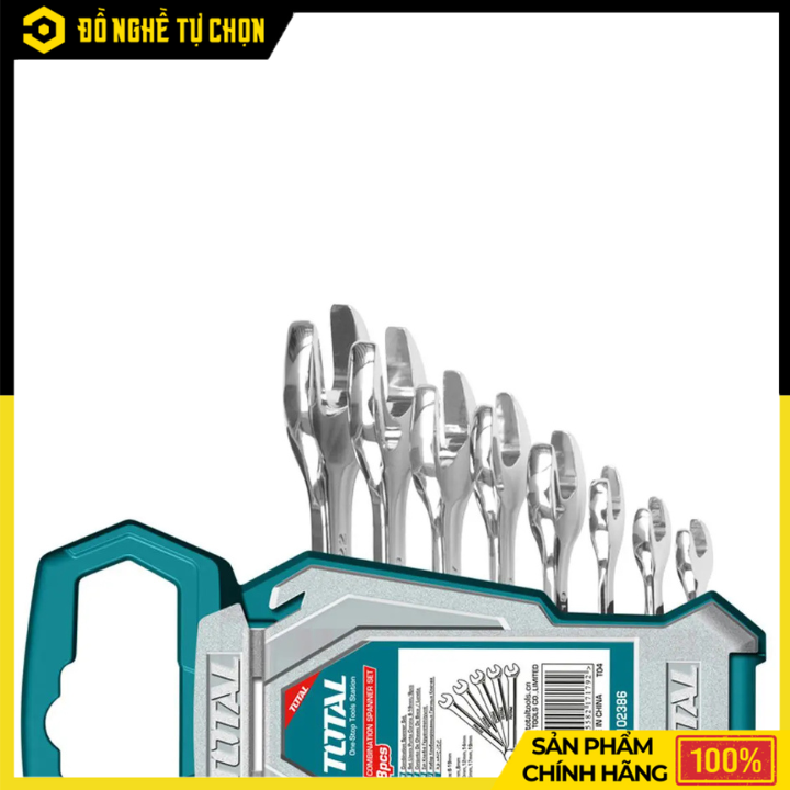 Bộ Cờ Lê 2 Đầu Miệng 8 Chi Tiết Total THT102386 (6–22mm) – Đầy Đủ Kích Thước, Chắc Chắn, Dễ Sử Dụng | Hàng Chính Hãng, Có VAT