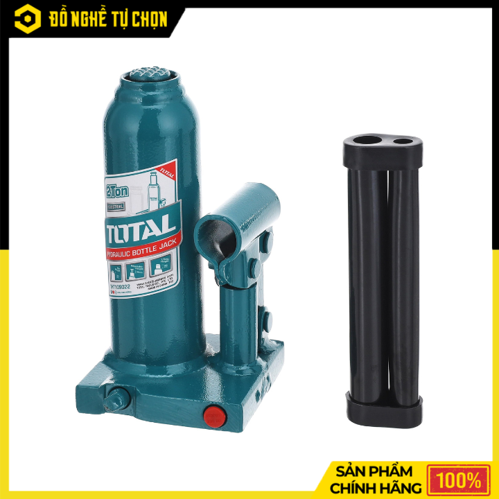 Con Đội Thủy Lực 2 Tấn Total THT109022 Nâng Hạ Xe An Toàn, Chịu Tải Mạnh Mẽ Cho Gara Và Gia Đình | Hàng Chính Hãng, Có VAT