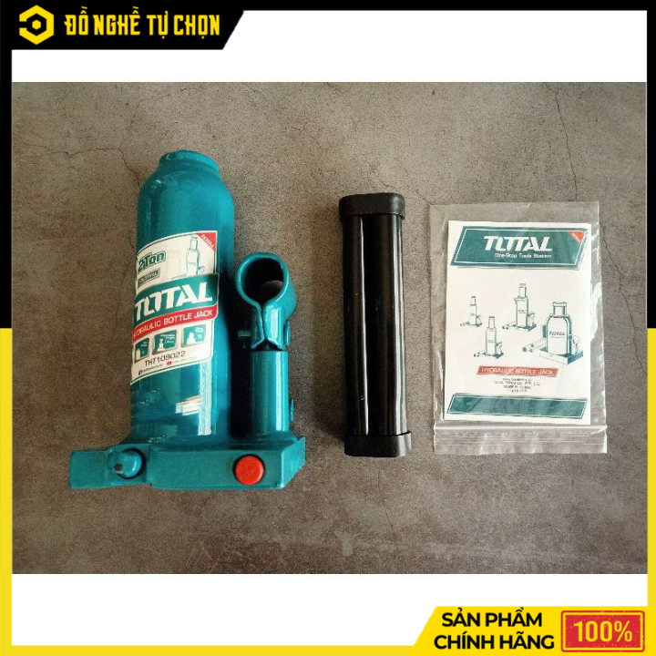 Con Đội Thủy Lực 2 Tấn Total THT109022 Nâng Hạ Xe An Toàn, Chịu Tải Mạnh Mẽ Cho Gara Và Gia Đình | Hàng Chính Hãng, Có VAT