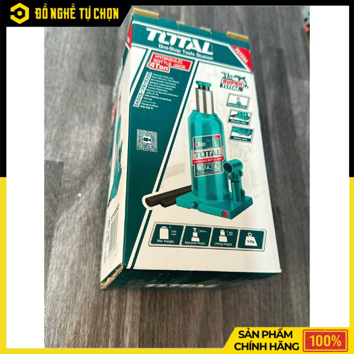 Con Đội Thủy Lực Total THT109042 Tải Trọng 4 Tấn Nâng Xe Nhanh Chóng, An Toàn Và Bền Bỉ | Hàng Chính Hãng, Có VAT