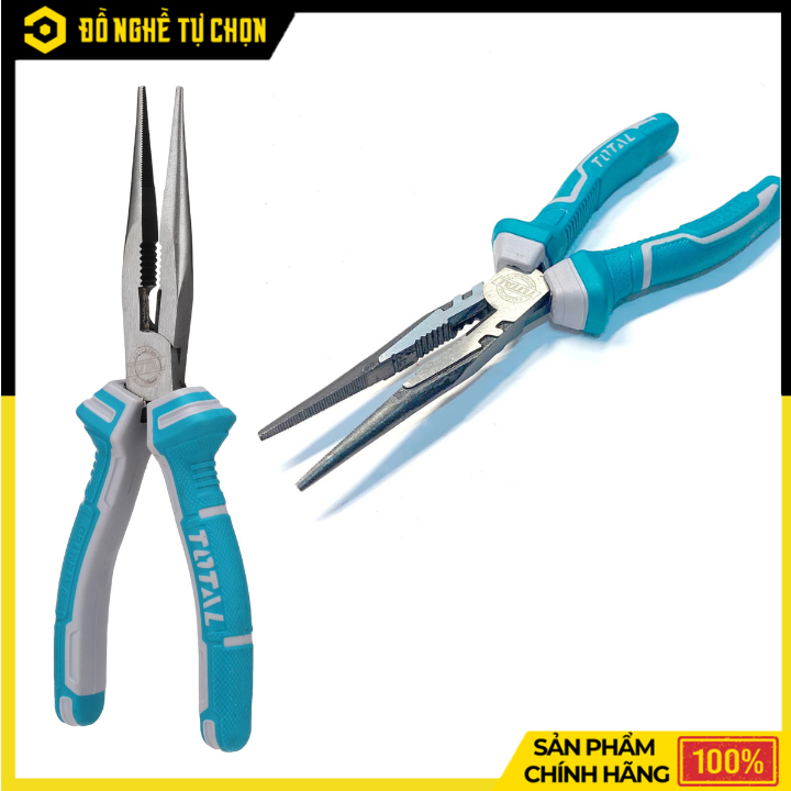 Kềm Mũi Nhọn Mỏ Dài 200mm Total THT120806P – Bền Bỉ, Chính Xác | Hàng Chính Hãng, Có VAT