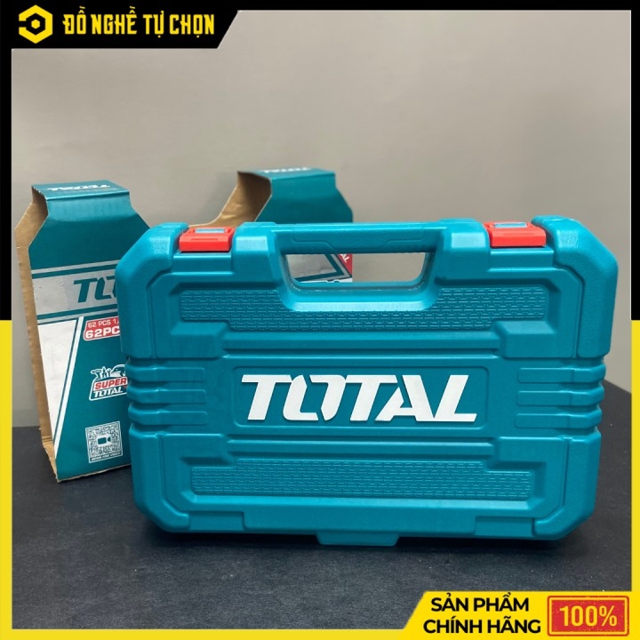 Bộ 62 đầu tuýp 1/2 inch hiệu Total THT121602