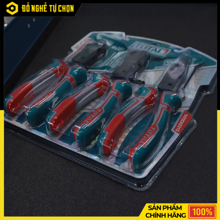 Bộ Kìm Đa Năng Trợ Lực 3 Chi Tiết Total THT2CK231S – Thép Cr-V Siêu Cứng – Hàng Chính Hãng Có VAT