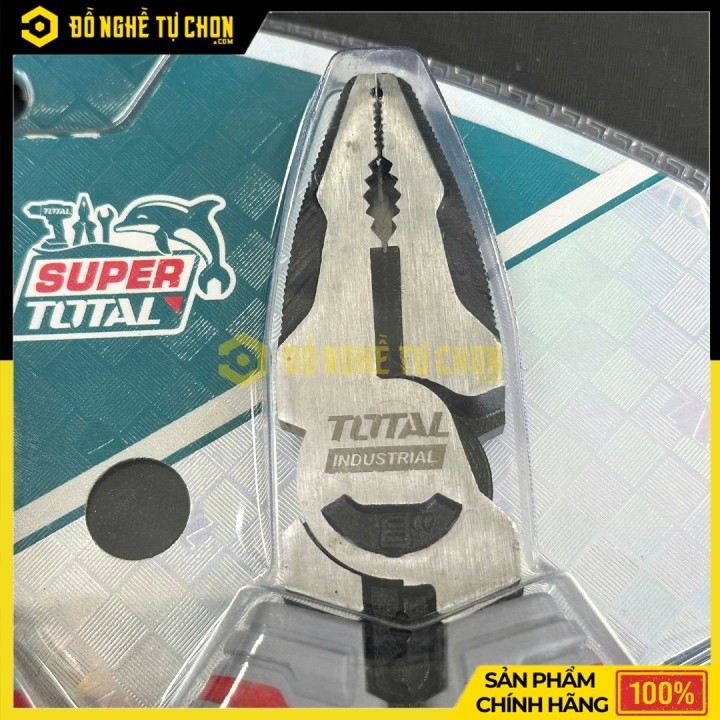 Bộ 3 Kìm TOTAL THT2K0301S - Trợ Lực 30% - Chất Liệu Thép CR-V - Hàng Chính Hãng Có VAT