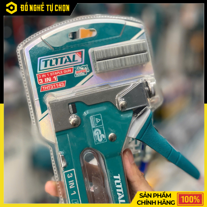 Dụng Cụ Bấm Ghim 3 Trong 1 Hiệu Total THT31143