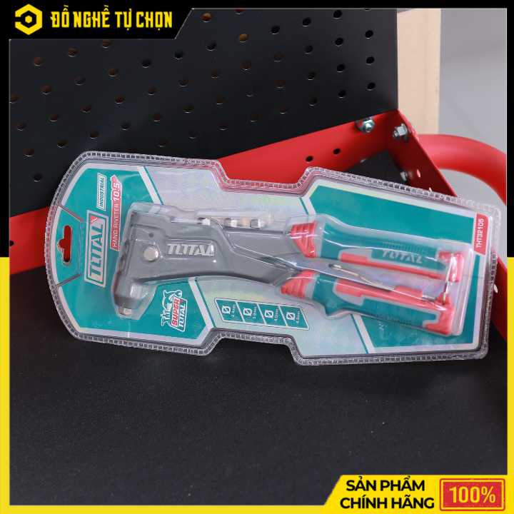 Kìm Rút Đinh Rivê Total THT32105 – 10.5 Inch – 4 Đầu Mũi (2.4–4.8mm) – Hàng Chính Hãng Có VAT