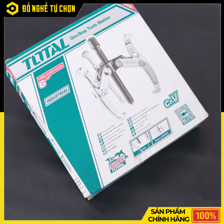 Cảo 3 chấu Total THTGP366 – 6” – Lực 6000kg – Hàng chính hãng có VAT