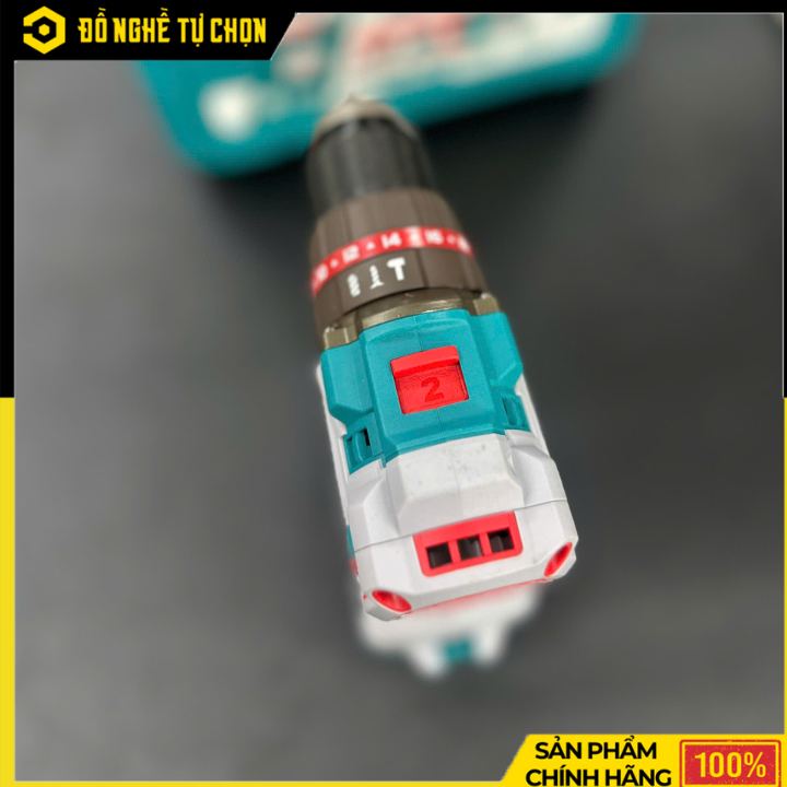 Máy khoan búa không chổi than dùng pin 42V Total TIDLI426981