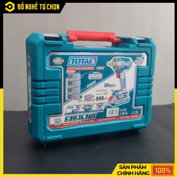 Máy siết vít & buloong không chổi than dùng pin 20V Total TIWLI20236