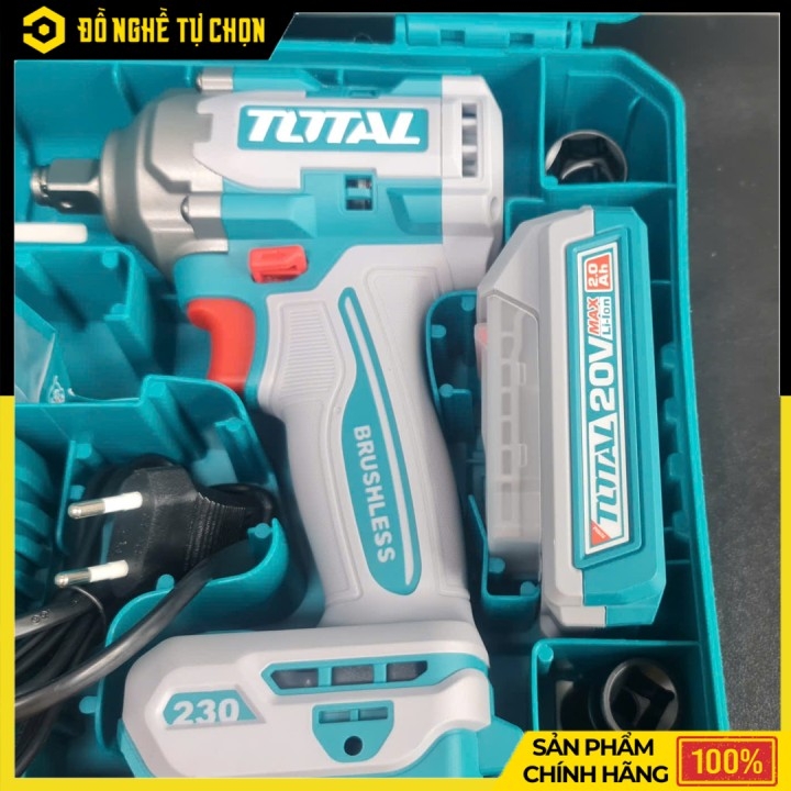 Máy siết vít & buloong không chổi than dùng pin 20V Total TIWLI20236