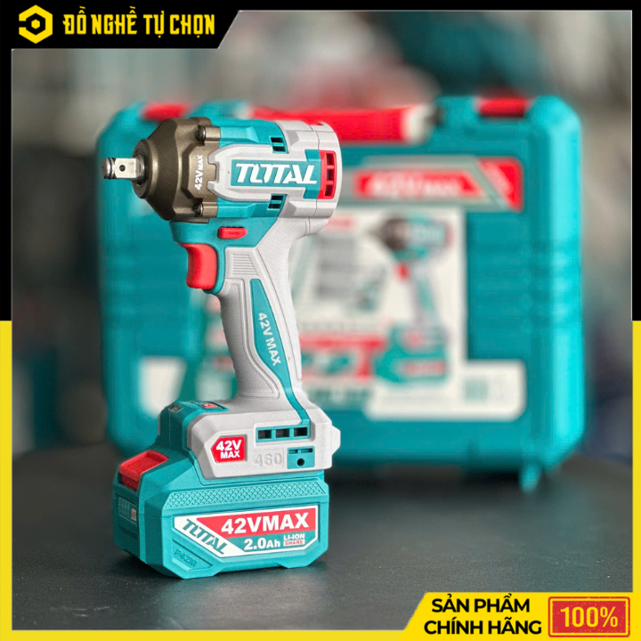 Máy siết buloong không chổi than dùng pin 42V Total TIWLI42461