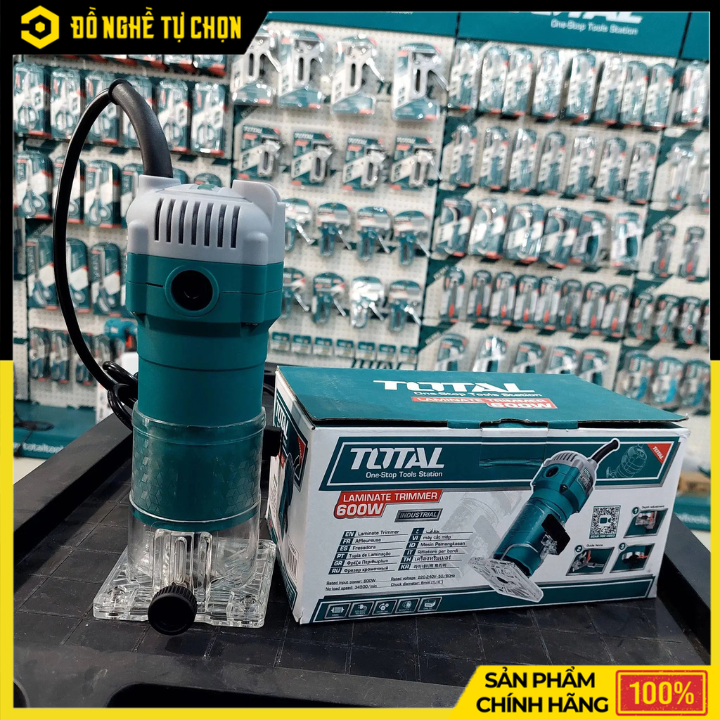 Máy Phay Gỗ Cầm Tay 600W Total TLT6001 Tốc Độ 34.500rpm | Hàng Chính Hãng, Có VAT