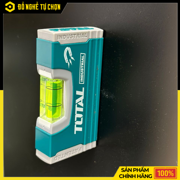 Thước Thủy Từ Tính 100mm Total TMT20105M – Mini 10cm, 2 Nam Châm Hút, Chuẩn VPA Chính Xác | Hàng Chính Hãng, Có VAT