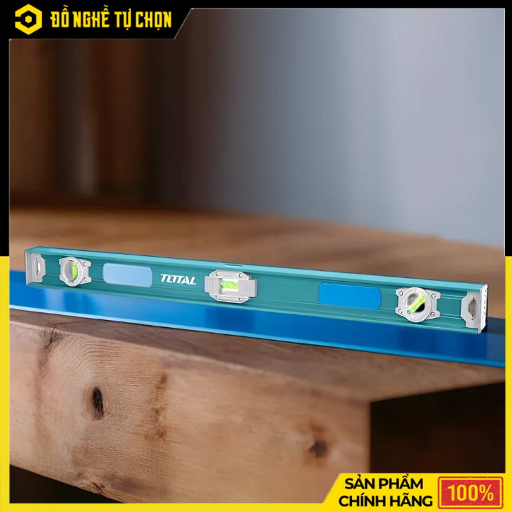 Thước Thủy Từ Tính 1200mm Total TMT212026 – Nhôm Dày 2mm, Có Nam Châm Hút Chính Xác Cao | Hàng Chính Hãng, Có VAT