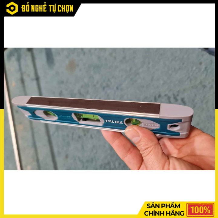 Thước Thủy Mini 225mm Có Từ Total TMT2235 – Nhỏ Gọn, Đo Chuẩn Xác | Hàng Chính Hãng, Có VAT