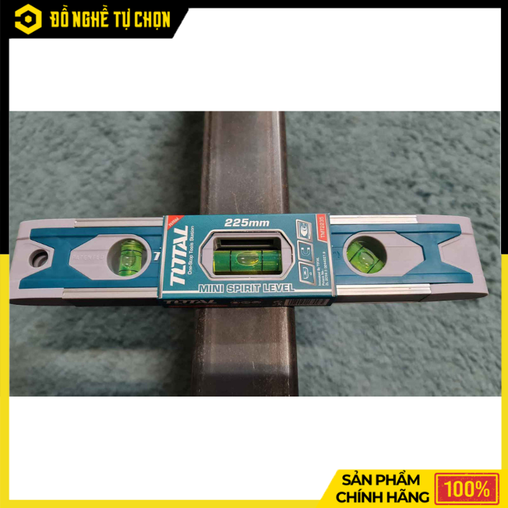 Thước Thủy Mini 225mm Có Từ Total TMT2235 – Nhỏ Gọn, Đo Chuẩn Xác | Hàng Chính Hãng, Có VAT