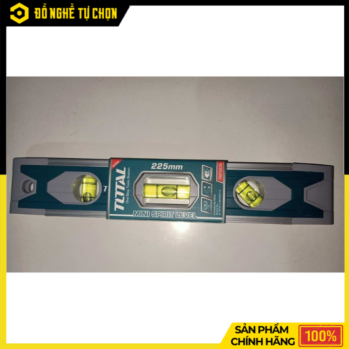 Thước Thủy Mini 225mm Có Từ Total TMT2235 – Nhỏ Gọn, Đo Chuẩn Xác | Hàng Chính Hãng, Có VAT
