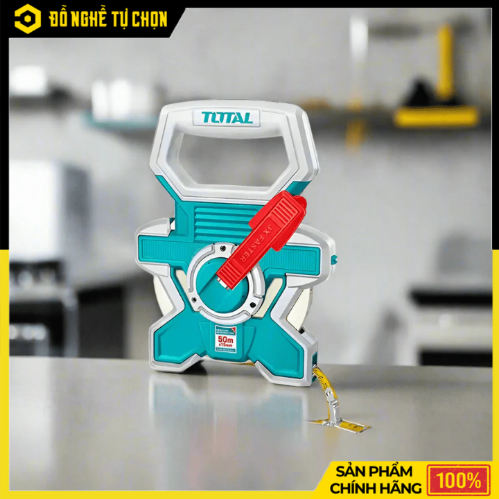 Thước Dây Sợi Thủy Tinh 50m x 15mm Total TMTF18506 Bền Bỉ Chính Xác | Hàng Chính Hãng, Có VAT
