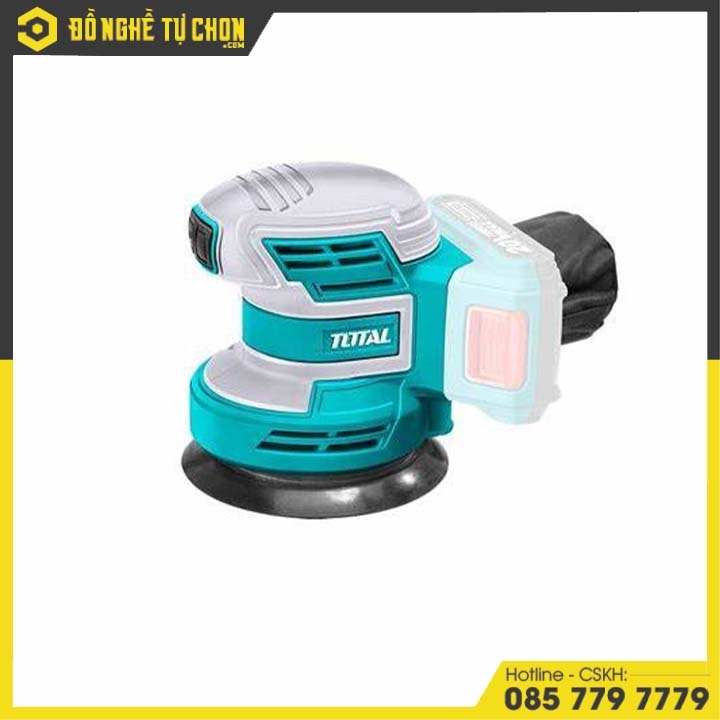 Máy chà nhám tròn dùng pin Lithium 20V  (không kèm pin và sạc) hiệu Total TROSLI2001
