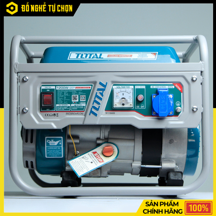 Máy Phát Điện Xăng 1.2kW Total TP115005 4 Thì OHV | Hàng Chính Hãng, Có VAT