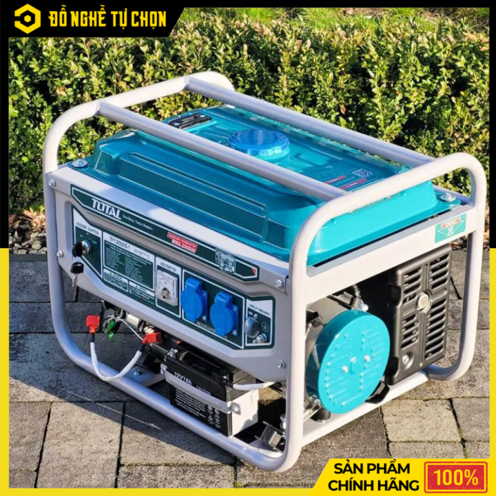 MÁY PHÁT ĐIỆN DÙNG XĂNG TOTAL 3KW TP130005-1 (CÓ ĐỀ ) -  MẠNH MẼ, ỔN ĐỊNH, TIẾT KIỆM NHIÊN LIỆU