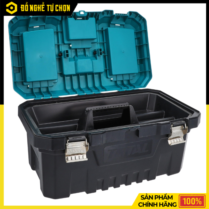 Thùng Đựng Đồ Nghề Khóa Kim Loại Total TPBX0202 (20 Inch) – Chắc Chắn, Dung Tích Lớn, An Toàn | Hàng Chính Hãng, Có VAT