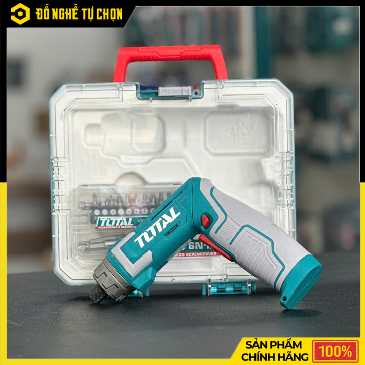 Máy siết vít cầm tay dùng pin Lithium-ion - Hiệu Total - Model: TSDLI08025 - 8V - Hàng Chính Hãng, Có VAT