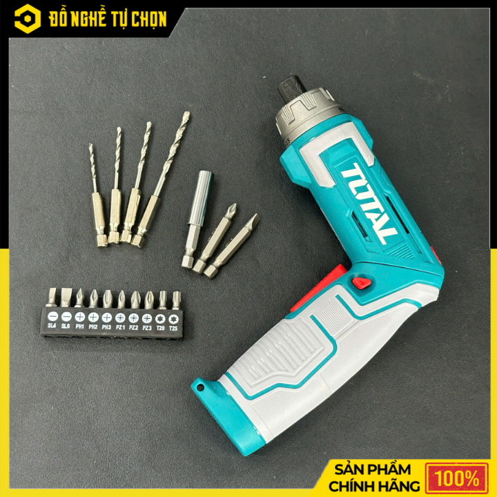 Máy siết vít cầm tay dùng pin Lithium-ion - Hiệu Total - Model: TSDLI08025 - 8V - Hàng Chính Hãng, Có VAT